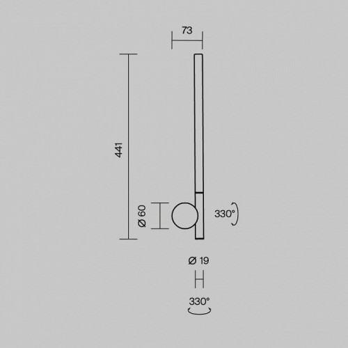 Настенный светильник Maytoni Rotera MOD432WL-L6B3K