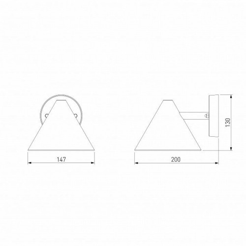 Уличный настенный светодиодный cветильник Elektrostandard Artic 35169/D черный a063998