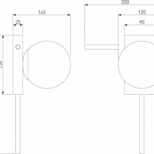 Настенный светильник Eurosvet Fredo 40036/1 черный жемчуг