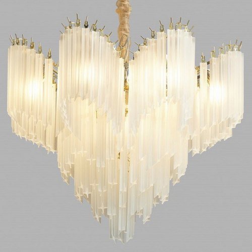 Подвесная люстра iLamp Rockfeller 8095-800 SGD+WH Подвесная люстра iLamp Rockfeller 8095-800 SGD+WH