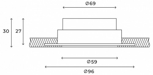 Встраиваемый светильник Hesby Lighting Stockholm HSBL_0201