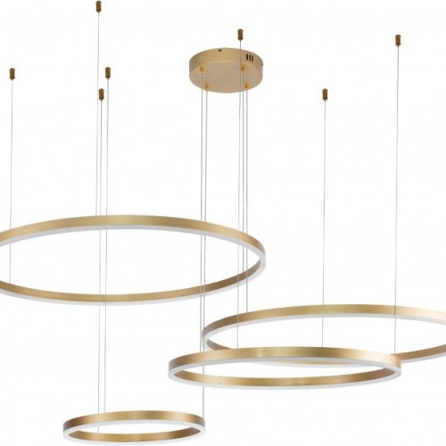 Подвесной светодиодный светильник Indigo Galass 14001/4P Gold V000015L