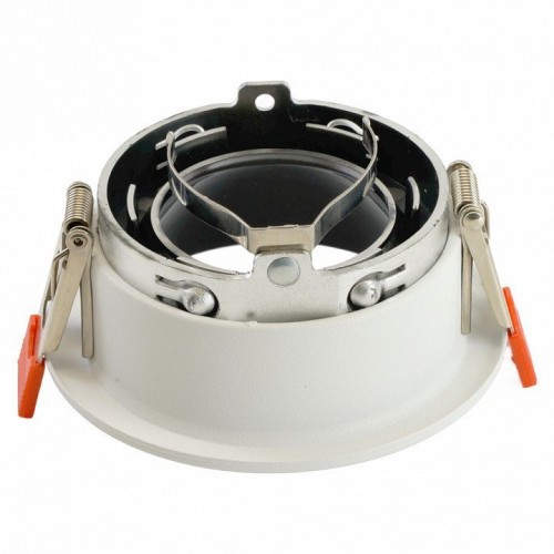 Светильник встраиваемый Feron DL3102 потолочный MR16 G5.3 белый + черный хром 51399