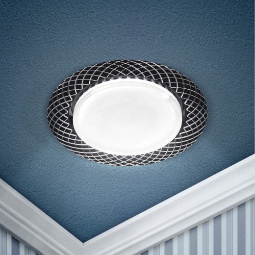 Встраиваемый светильник ЭРА KL 76 AL/BK /1