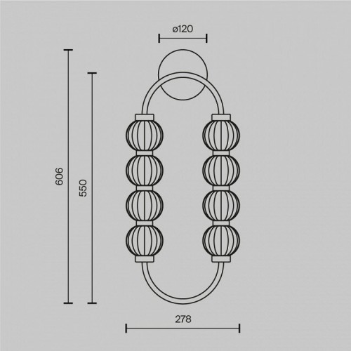 Бра Maytoni Amulet MOD555WL-L11G3K Бра Maytoni Amulet MOD555WL-L11G3K