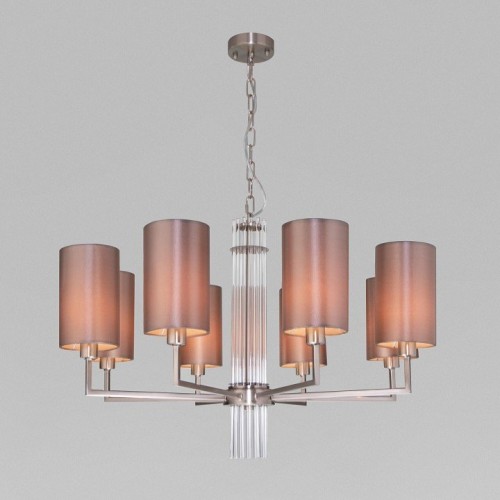 Подвесная люстра Eurosvet Soffio 60134/8 никель Подвесная люстра Eurosvet Soffio 60134/8 никель