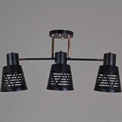 Потолочная люстра Reluce 06074-3.3-03 BK+FG