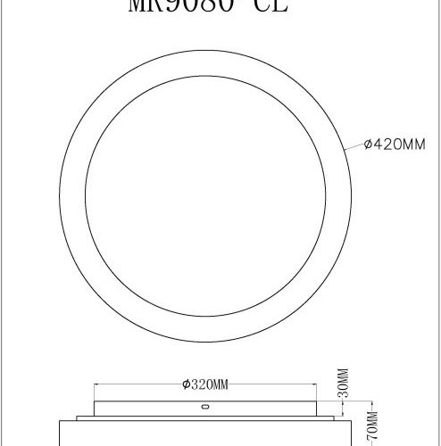 Потолочный светильник Neso MR9080-CL