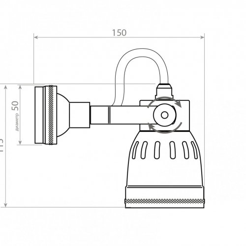 Бра (настенный светильник) Covali WL-30402 Бра (настенный светильник) Covali WL-30402