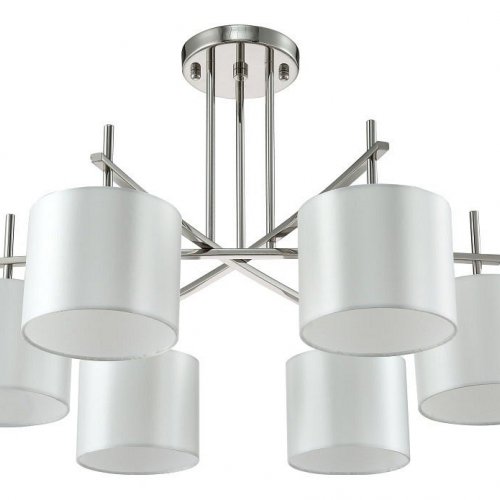 Потолочная люстра Crystal Lux Sergio PL6 Nickel