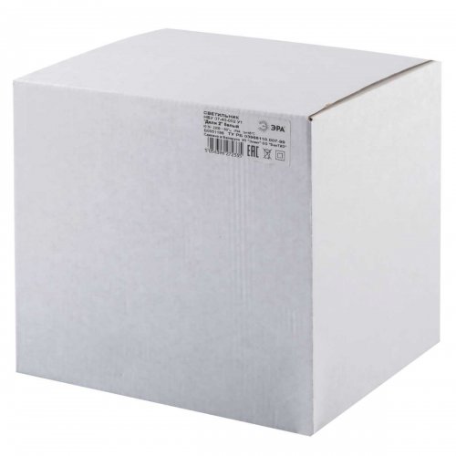 Садово-парковый светильник ЭРА «Дели 2» НБУ 07-40-002 белый 4-гранный настенный IP44 Е27 max60Вт Б0051196