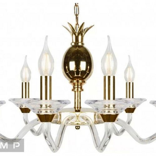 Подвесная люстра iLamp Flo YT2049-8 GD+Cear