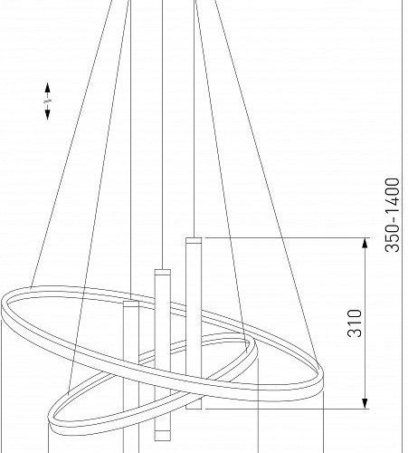 Подвесной светильник Eurosvet Stroke 90270/3 черный