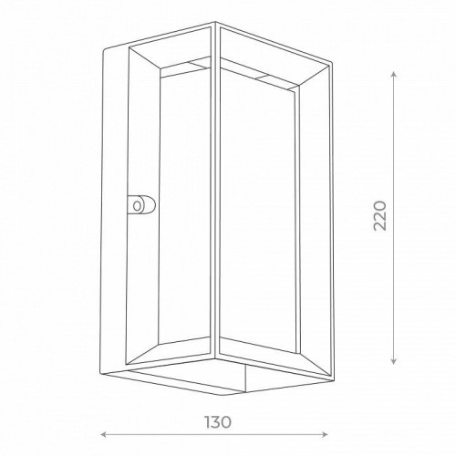 Уличный настенный светодиодный светильник ST Luce Cubista SL077.411.01