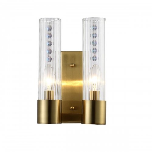 Бра Crystal Lux OTONO AP2 BRASS/TRANSPARENTE
