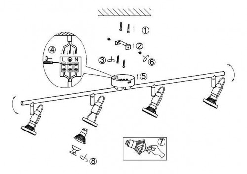 Потолочный светильник Globo Anne 54383-4