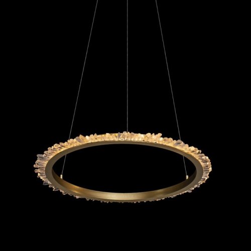 Подвесной светильник DeLight Collection Quartz Halo MD20020154-1A satin gold Подвесной светильник DeLight Collection Quartz Halo MD20020154-1A satin gold