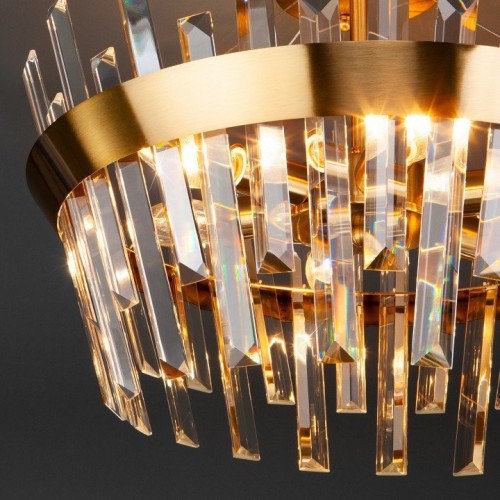 Потолочная люстра Eurosvet Steccato 10111/5 золотая бронза / прозрачный хрусталь Strotskis Потолочная люстра Eurosvet Steccato 10111/5 золотая бронза / прозрачный хрусталь Strotskis