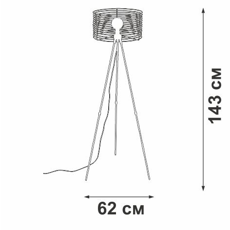 Торшер  V3099-1/1P