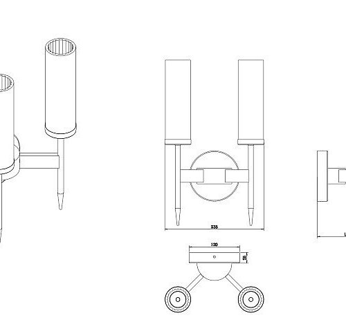 Бра Zortes Tow ZRS.1178.02 Бра Zortes Tow ZRS.1178.02