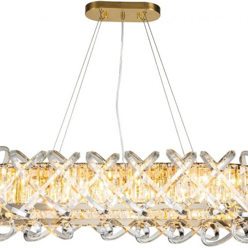 Подвесная люстра Indigo BRACCIA 12007/12PL Gold V000400