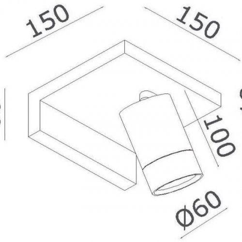 Настенный светильник Bookish DL18441/01 White R Dim