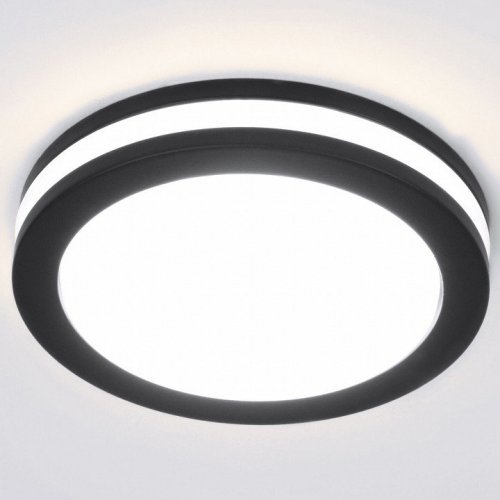 Встраиваемый светодиодный светильник Elektrostandard Aster DSKR80 5W 3300K черный a063989