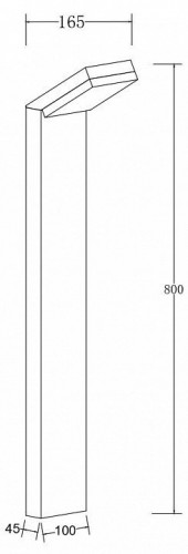 Наземный светильник Maytoni Paso O595FL-L12B3K