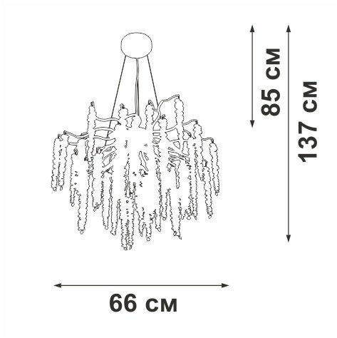 Подвесная люстра V28550-1/7S Подвесная люстра V28550-1/7S