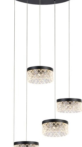 Подвесной светильник Diamond cut MD21020075-5A matt black