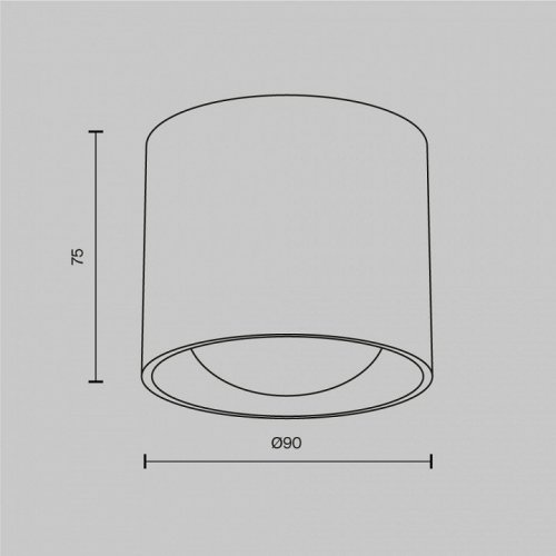 Точечный светильник Maytoni Lens C217CL-15W4K-B