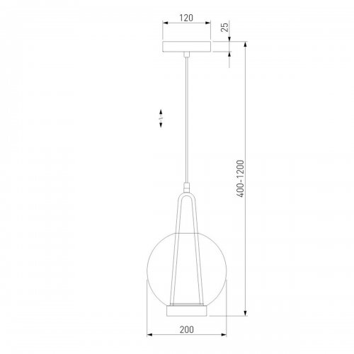 Подвесной светодиодный светильник Eurosvet Frasco 50267/1 LED латунь Подвесной светодиодный светильник Eurosvet Frasco 50267/1 LED латунь