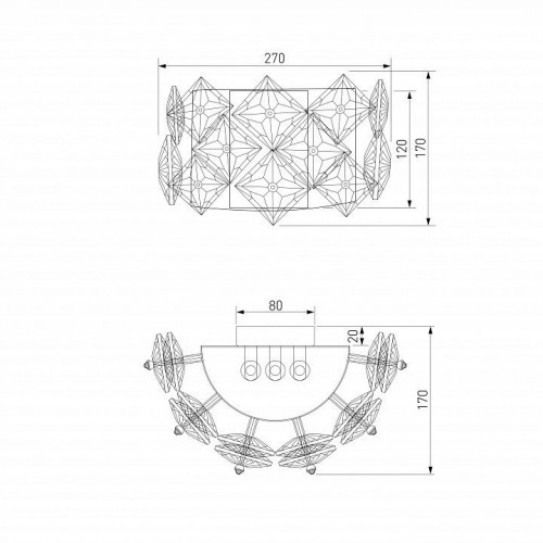 Накладной светильник Bogate's Rubis 371/3