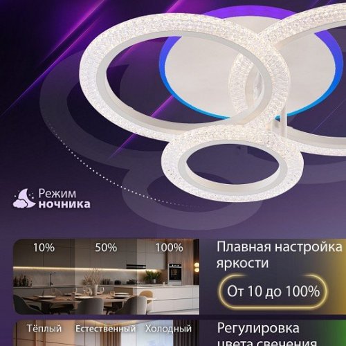 Потолочная люстра Natali Kovaltseva Pure LED LAMPS 81452