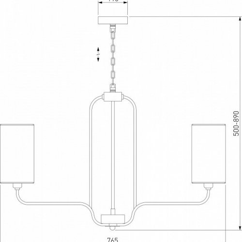 Подвесная люстра Eurosvet Purezza 60128/6 хром