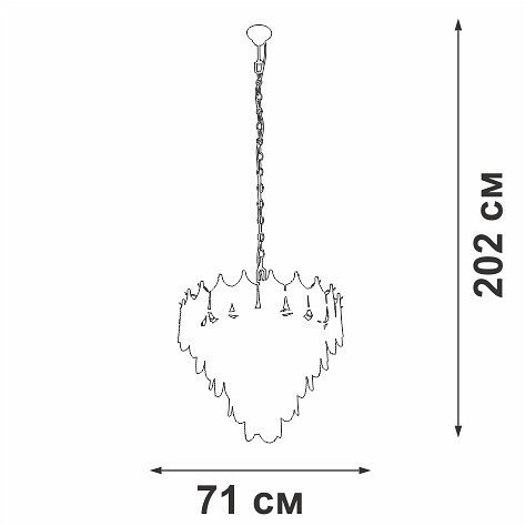 Подвесная люстра Vitaluce V5813-8/17