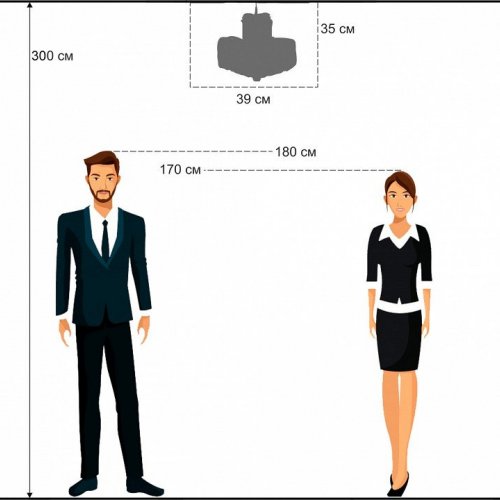 Подвесная люстра Arti Lampadari Ovada E 1.5.40.100 N