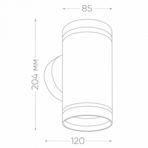 Уличный настенный светильник Feron Рио DH1002 11709