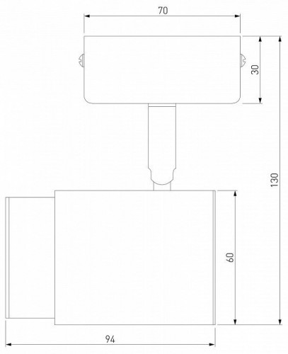 Спот Eurosvet Morgan 20124/1 белый/ черный