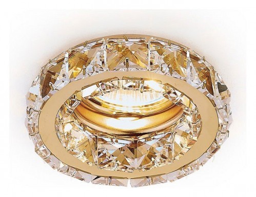 Встраиваемый светильник Ambrella light Crystal K112 CL/G Встраиваемый светильник Ambrella light Crystal K112 CL/G