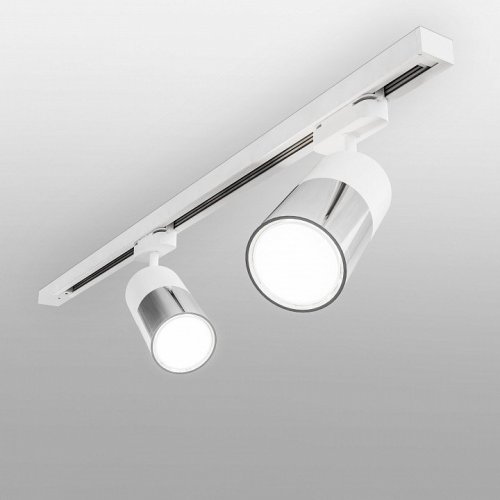 Трековый светодиодный светильник Elektrostandard Avantag белый матовый/хром 6W LTB27 4690389146275