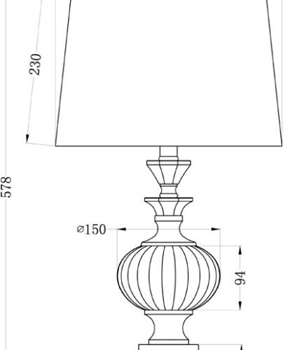 Интерьерная настольная лампа Garda Decor 22-86946