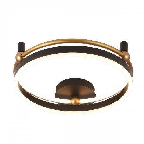 Потолочный светодиодный светильник Crystal Lux Fernando PL48W Led Black/Gold
