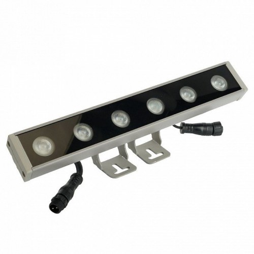 LL-893 Светодиодный линейный прожектор для подсветки стен Feron, 6400K, 250*40*25mm, 6W DC24V, IP65 51565