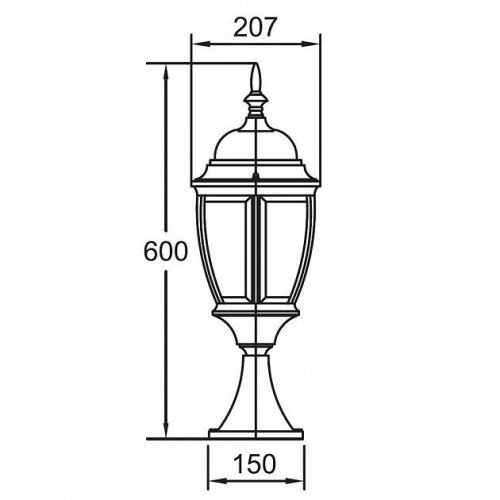 Наземный фонарь Oasis Light 91204L Gb