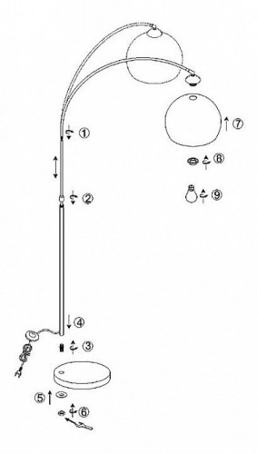 Торшер Globo Newcastle 58227 Торшер Globo Newcastle 58227