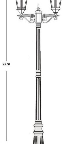 Наземный фонарь Oasis Light ASTORIA 2 91409LA Gw Наземный фонарь Oasis Light ASTORIA 2 91409LA Gw