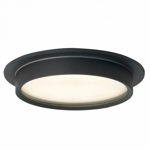 Светильник встраиваемый Feron DL704 потолочный GX70 черный круг IP44 51106