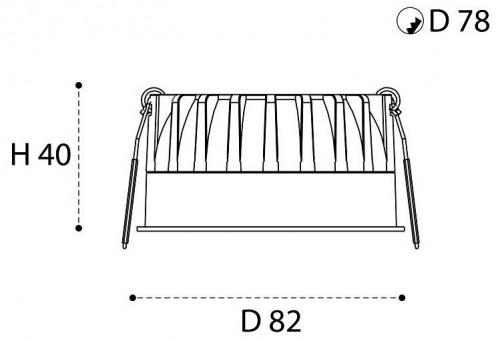 Встраиваемый светильник Italline IT08-8042 IT08-8042 white 3000K