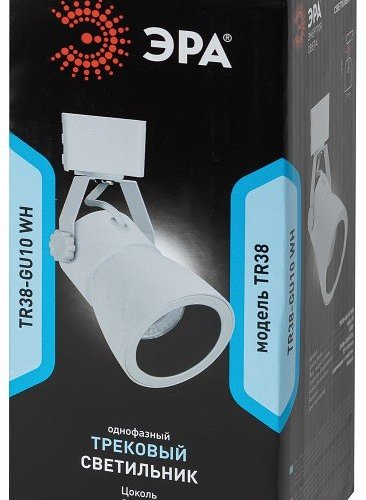 Трековый светильник ЭРА TR38-GU10 WH Б0053307